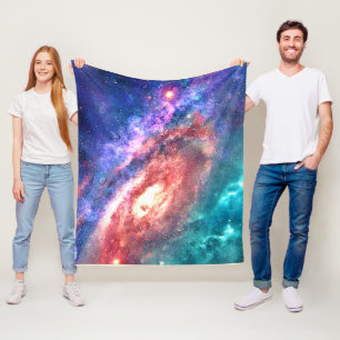 Cosmic Galaxy Dream Art Fleece Blanket