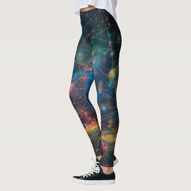 Cosmic Galaxy Leggings (Left)