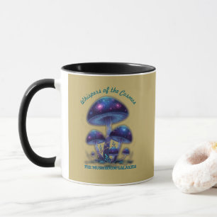 Cosmic Galaxy Mushrooms • Whimsical Fantasy Fungi Mug