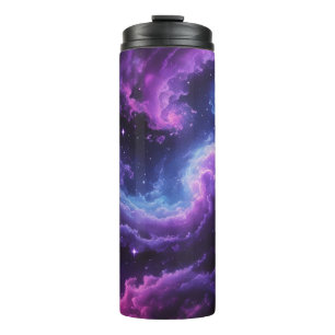 Cosmic Galaxy Nebula Abstract Space Art Design Thermal Tumbler