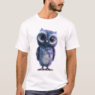 Cosmic Galaxy Owl Starry Night Men T-Shirt