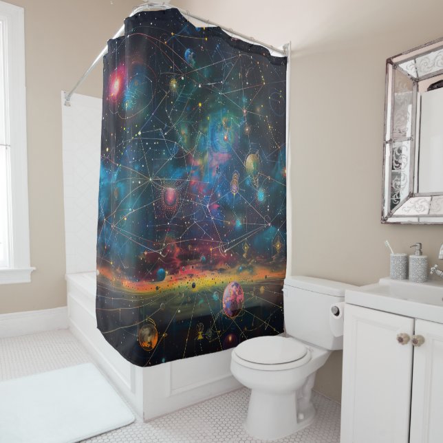 Cosmic Galaxy Shower Curtain (In Situ)