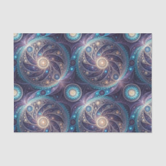 Cosmic Galaxy Spiral Mandala Design Pattern Tissue Paper