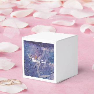 Cosmic Galaxy Watercolor Abstract Thank You Favour Box