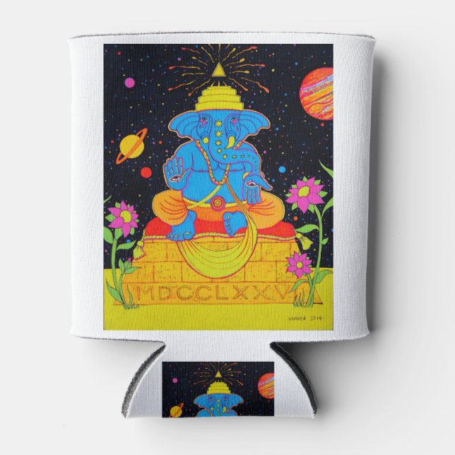 Cosmic Ganesh Can Cooler (Front)