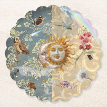 Cosmic Garden Paper Coaster