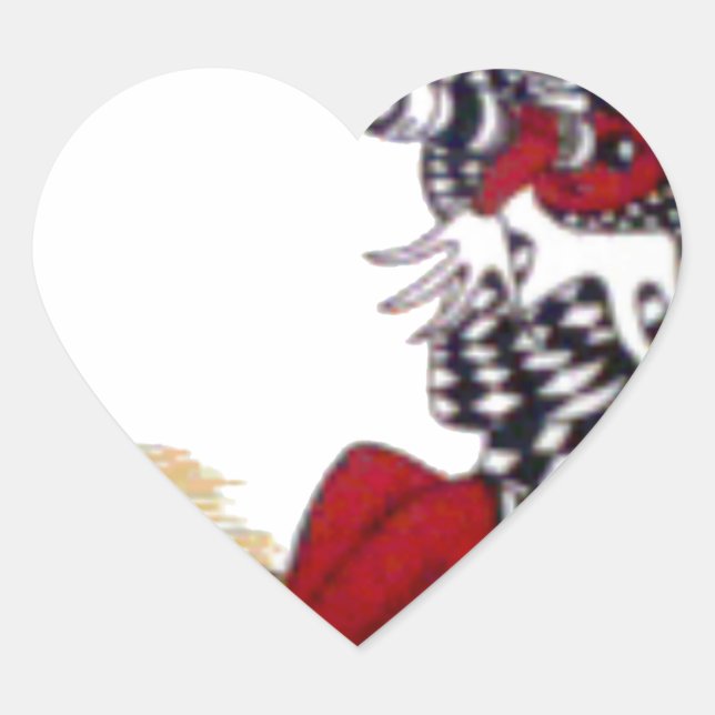 Cosmic Gaze: Elf on the Moon Adventure Heart Sticker (Front)