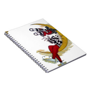 Cosmic Gaze: Elf on the Moon Adventure Spiral Notebook