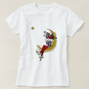 Cosmic Gaze: Elf on the Moon Adventure T-Shirt
