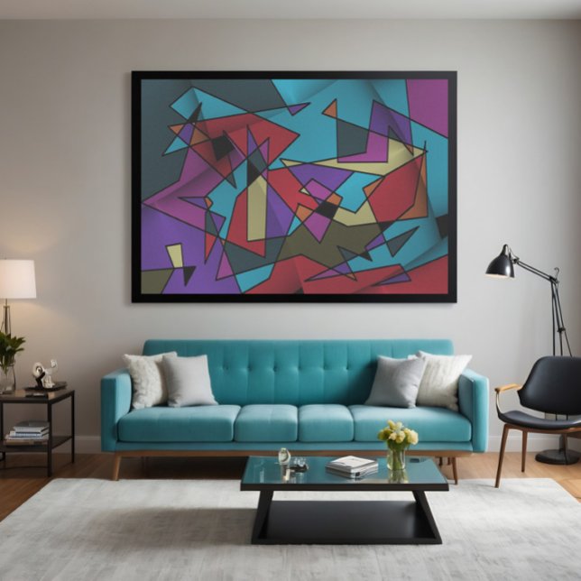 Cosmic Geometry Explosion Canvas Print (Creator Uploaded)