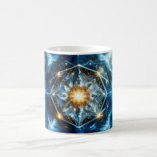 Cosmic Geometry Mandala Star Universe Abstract Coffee Mug