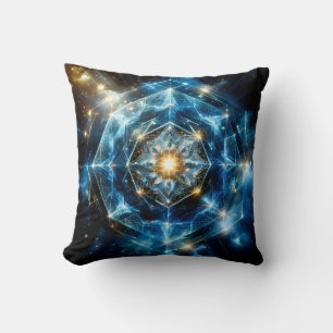Cosmic Geometry Mandala Star Universe Abstract Cushion