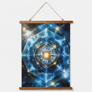 Cosmic Geometry Mandala Star Universe Abstract Hanging Tapestry