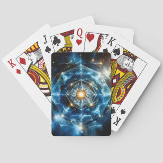 Cosmic Geometry Mandala Star Universe Abstract Playing Cards