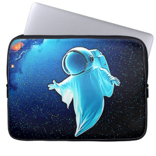 Cosmic Ghost in Space Design Laptop Sleeve