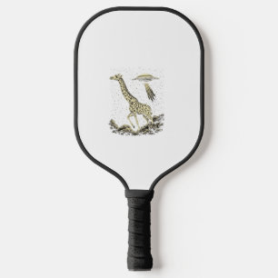 Cosmic Giraffe Funny Giraffe for Women Men Weird U Pickleball Paddle