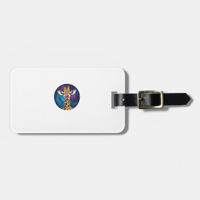 Cosmic Giraffe Universe Adventure  Luggage Tag (Front Horizontal)