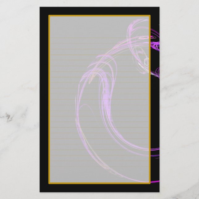 Cosmic Glass VII Fine Lined Stationery (Front)