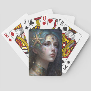 Cosmic Goddess Fantasy Art Playing Cards
