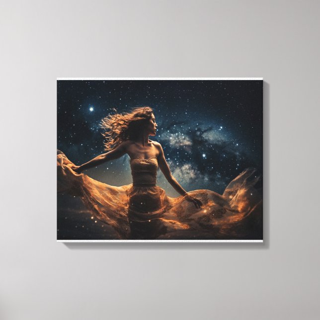 Cosmic Godess canvas print (Front)