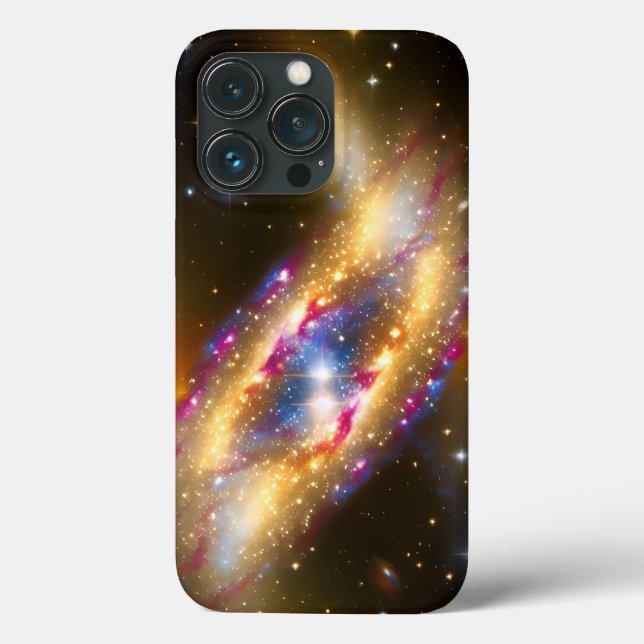 Cosmic Gold Pink Blue exploding milky way galactic Case-Mate iPhone Case (Back)