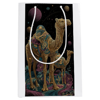 Cosmic golden camel duo medium gift bag
