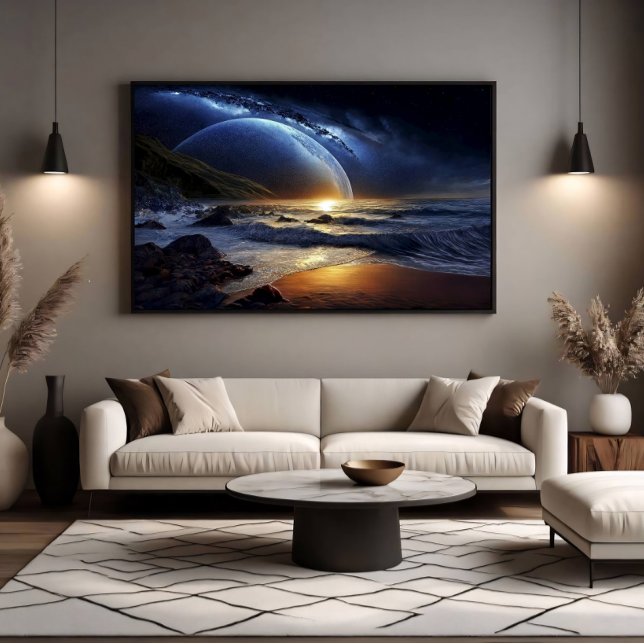 Cosmic Golden Flow Poster (Creator Uploaded)