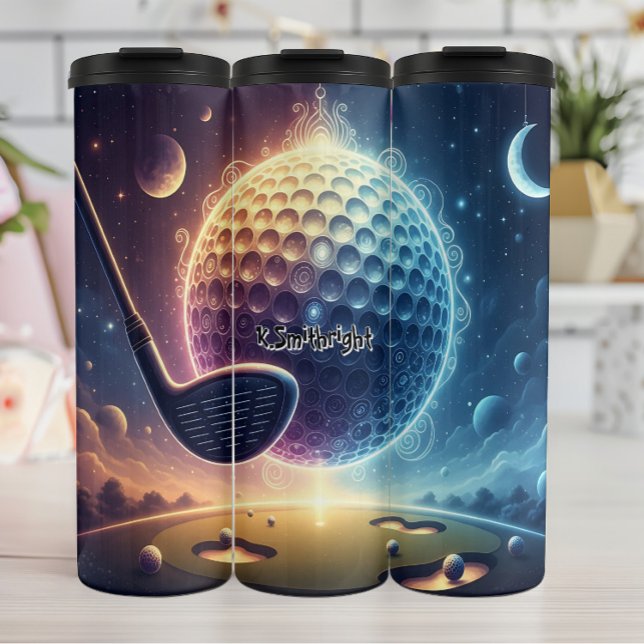 Cosmic Golf Game Thermal Tumbler (Creator Uploaded)