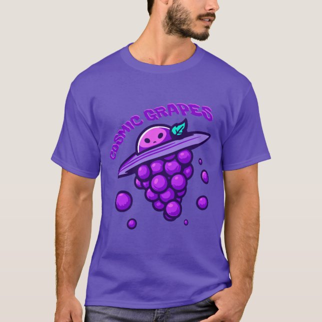 cosmic grapes alien  T-Shirt (Front)