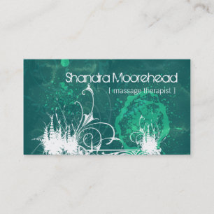 Cosmic Grunge Massage Therapist Business Card