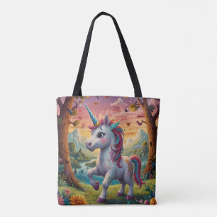 Cosmic Guardian Unicorn Tote Bag