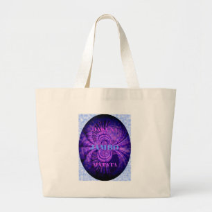 Cosmic Hakuna Art Print Large Tote Bag