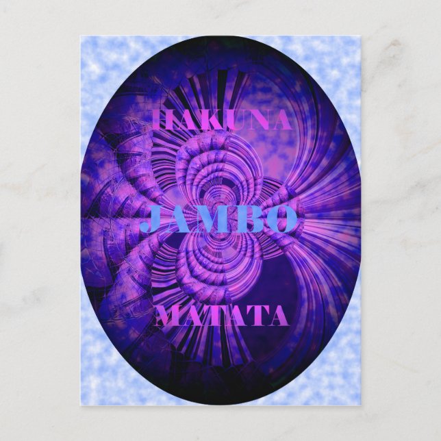Cosmic Hakuna Art Print Postcard (Front)