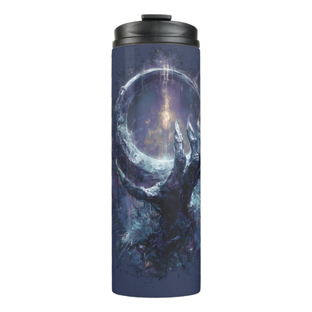 Cosmic Hand Dark Fantasy Thermal Tumbler (Front)
