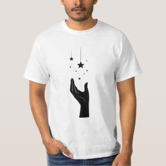 Cosmic Hand Holding Stars T-Shirt