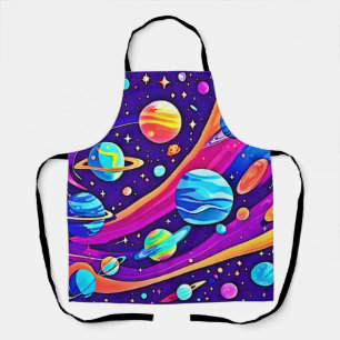 Cosmic Harmony Art Apron
