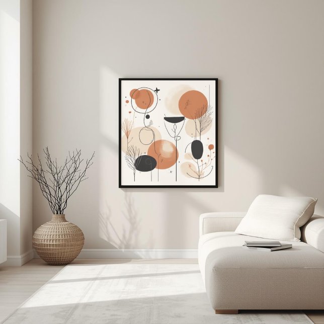 Cosmic Harmony | Modern Abstract Geometric Wall Ar Poster (Creator Uploaded)