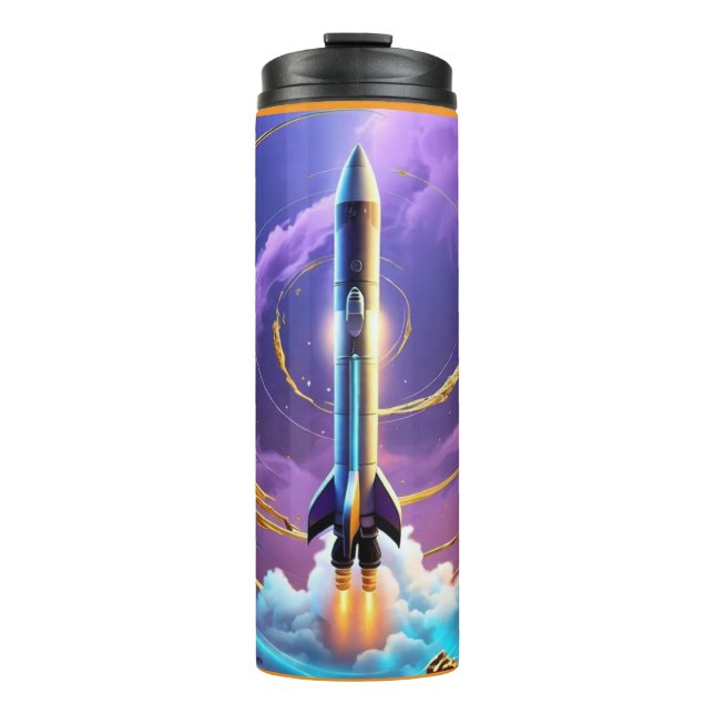"Cosmic Horizons Beckon" Thermal Tumbler (Front)