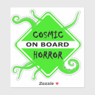 Cosmic Horror on Board Medium Window Decal