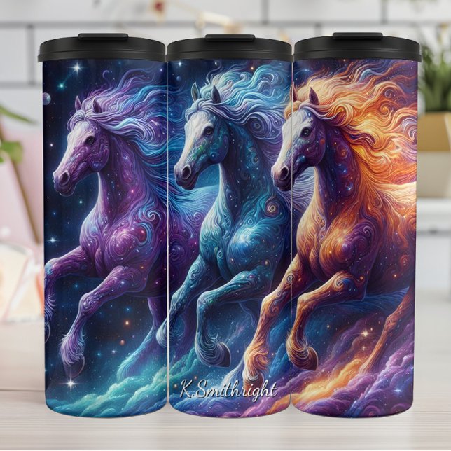 Cosmic Horses Galaxy Star Gallop Thermal Tumbler (Creator Uploaded)