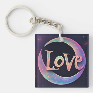 Cosmic I Love You Key Ring