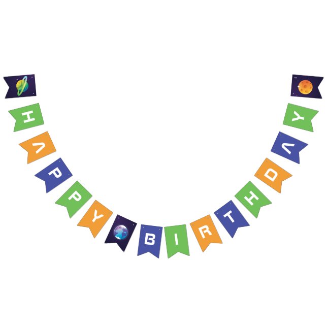 Cosmic Illustration Out of this World Outer Space Bunting (All)
