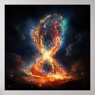 Cosmic Infinity Symbol Poster