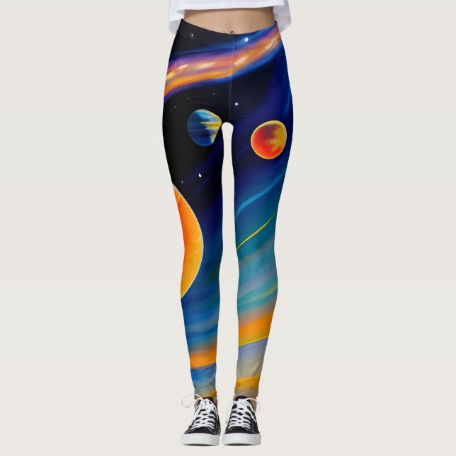 Cosmic-Inspired Leggings (Front)