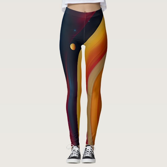 Cosmic-Inspired Leggings (Front)