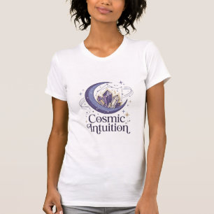 Cosmic Intuition Crystal Moon T-Shirt