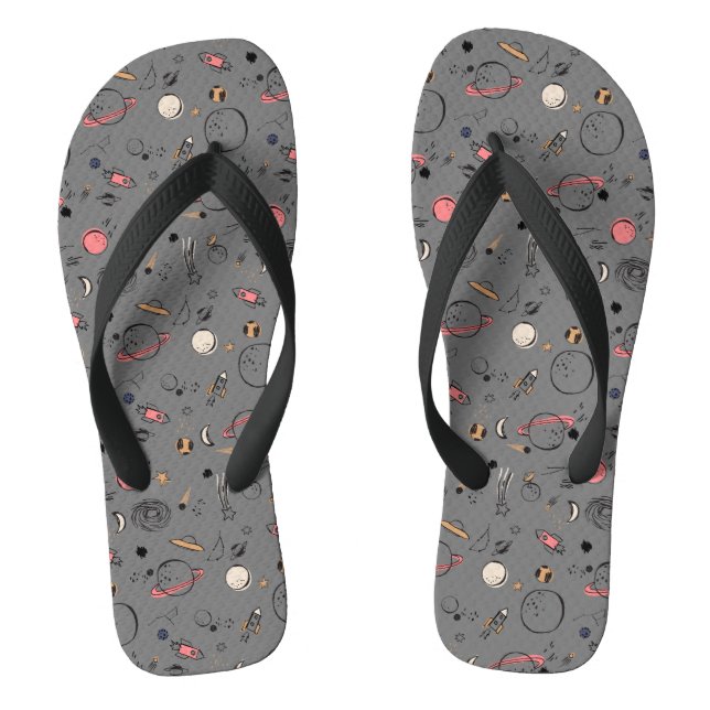 Cosmic Island | Great Galaxies and stars Jandals (Footbed)