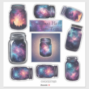 Cosmic Jars AI Fantasy Digital Art Print (Set)