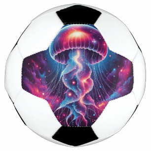 Cosmic Jellyfish Artwork Galaxy Soccer Ball