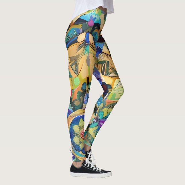 Cosmic Kaleidoscope Leggings (Right)